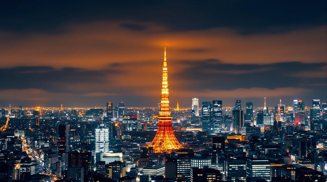 飘花电影 - 东京塔之巅:俯瞰全球最大都市的璀璨夜景 东京塔之巅:俯瞰全球最大都市的璀璨夜景