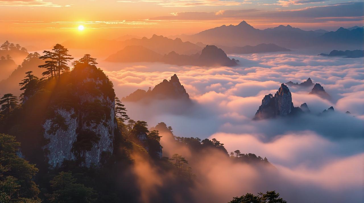 飘花电影 - 云海之巅:黄山日出,站在光明顶迎接第一缕阳光 云海之巅:黄山日出,站在光明顶迎接第一缕阳光